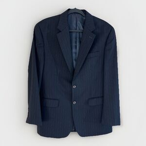 Polo Ralph Lauren  RRL Jacket Mens 40 R Navy Blue Pinstriped  Suit Blazer Formal